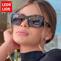 【hot】ↂ  LeonLion 2023 Oversized Rectangular Sunglasses Brand Designer Glasses Women/Men Eyewear Mirror De Sol