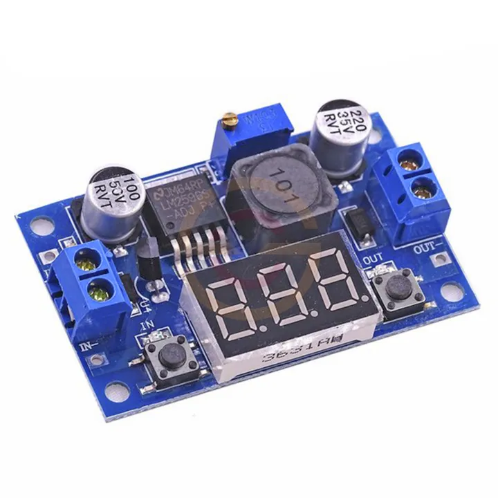 LM2596 Module DC to DC Step Down Display Voltmeter 7 Segment | Lazada