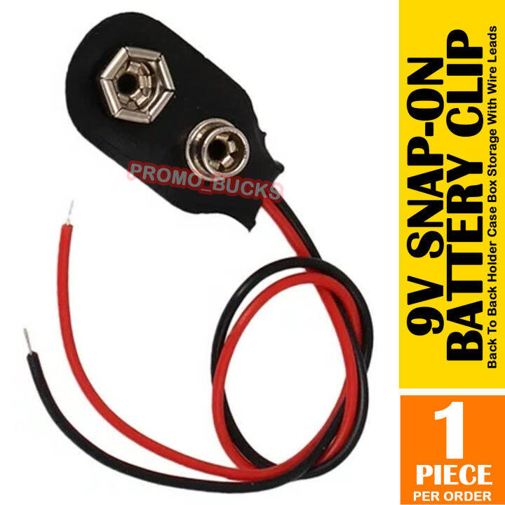 9V Battery Holder Clip Snap On Connector Lazada PH