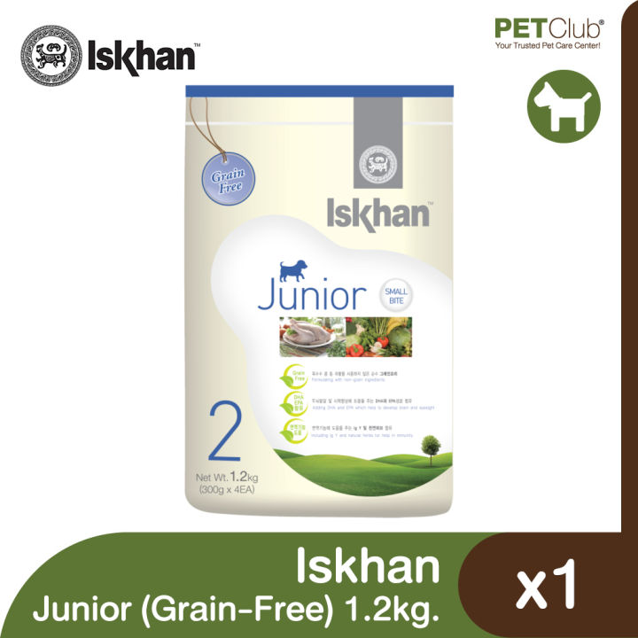 petclub-iskhan-junior-grain-free-อาหารลูกสุนัข-เม็ดเล็ก-เกรนฟรี-1-2kg
