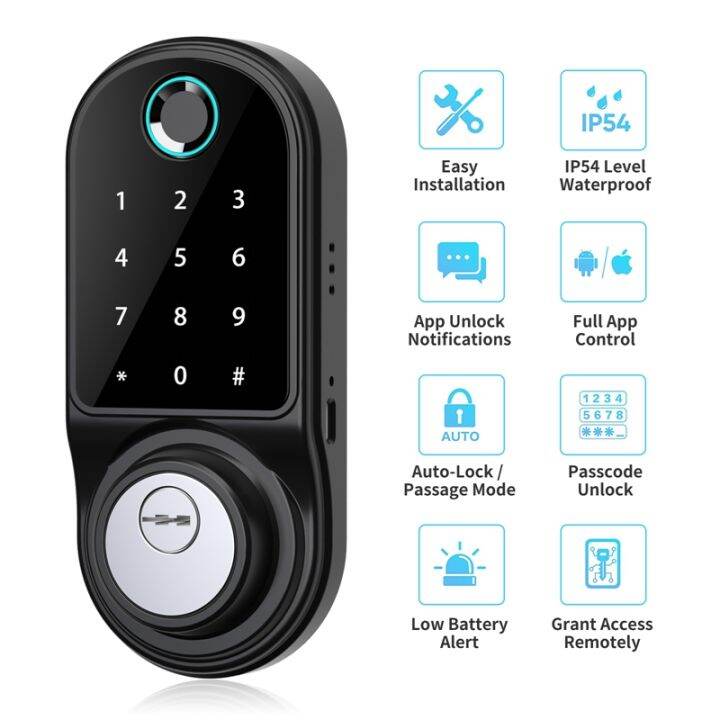 smart-door-lock-automatic-lock-tuya-app-remote-opening-support-fingerprint-password-mobile-app-bluetooth-key-unlock