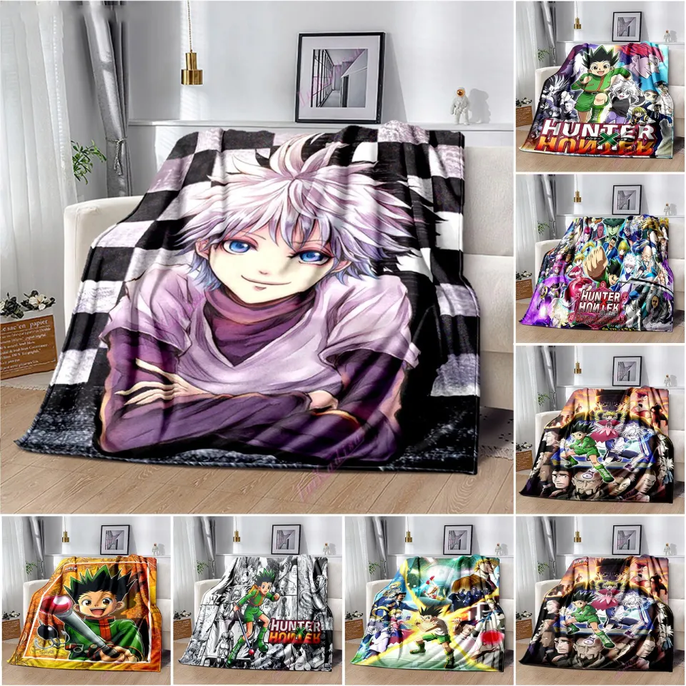 Anime Hunter X Hunter Blanket Coral Fleece Plush Killua Zoldyck Kurapika  Freecss Gon Super Soft Throw Blankets for Bed Bed Rug - AliExpress