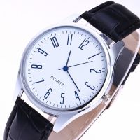 Relogio Masculino 2021 New Fashion Mens Watches Simple Letters Casual Leather Waterproof Quartz Wristwatches Man Clock