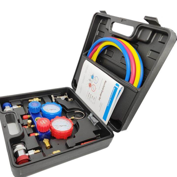 【Integrity】 NEW Car Air Conditioning Pressure Manifold Gauge Hose Kit