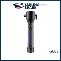 SmilingShark G68B ไฟฉายพลังงานแสงอาทิตย์ไฟฉายมัลติฟังก์ชั่นแบบชาร์จไฟได้ T6 18650 SOS ไฟฉายฉุกเฉินโคมไฟค้อนความปลอดภัย Super Bright ไฟฉายรถยนต์ไฟดับบ้านฉุกเฉินการอยู่รอดกลางแจ้งการผจญภัยกลางคืนเดินป่าร้องไห้แคมป์ปิ้งค้นหาไฟฉาย