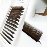 Dark Brown Individual Eyelash Extension Premium Eyelashes Mix Length Mink Lashes Professional Lash Extension Cables Converters