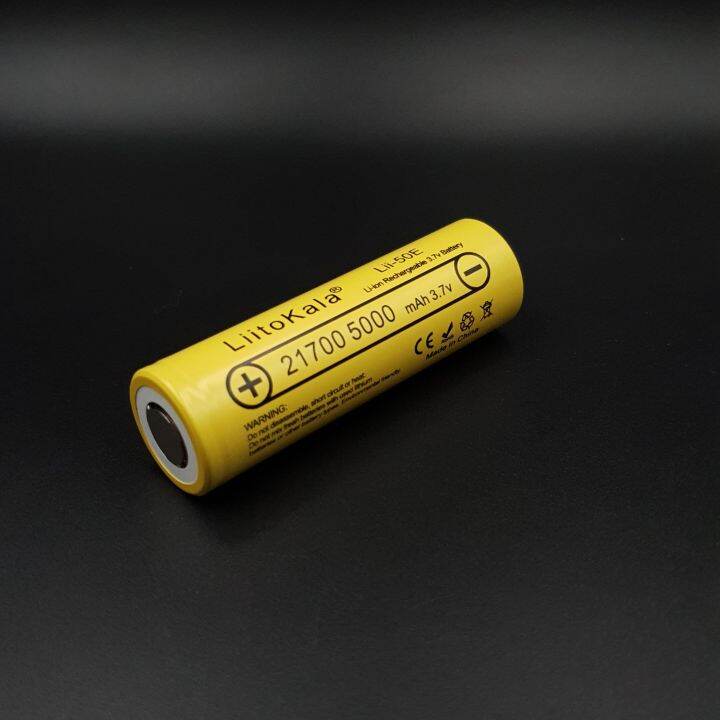 ถ่านชาร์จ 21700 Liitokala Lii-50E 3.7V 5000 mAh 35A รับประกันของแท้ ...