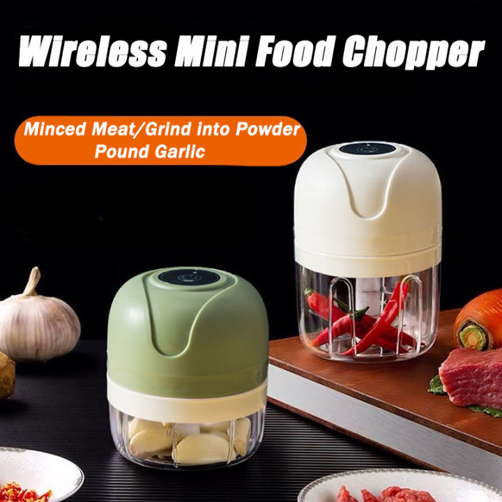 Portable Electric Garlic Masher Crusher, 100/250ml Garlic Chopper