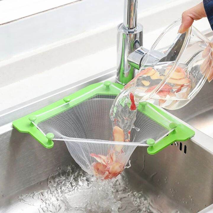 50pcs-triangular-sink-strainer-hanging-net-drain-rack-filter-leftover-soup-water-sink-drain-rack-kitchen-storage-drainer-basket