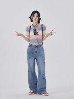 Gakkiเสื้อยืดสตรีแขนสั้นผู้หญิงถักนิตติ้ง Hollow Design Crop TOPเผ้านิ่มใส่สบาย ฟรีไซส์ พร้อมส่ง 1628#