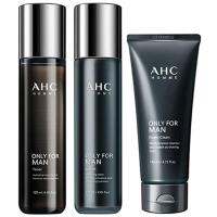 A.H.C HOMME สำหรับผู้ชายสกินแคร์3ชุดของขวัญเท่านั้น (โทนเนอร์โลชั่นโฟมทำความสะอาด)