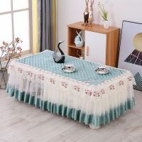 Cotton Polyester Lace Tablecloth Rectangle Home Coffee Tea Table Skirt Wedding Party Decor Table Cover for Dining Tablecloth