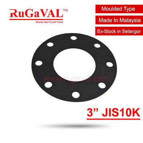 Rubber Gasket, Size 3” (DN80), Flange Rubber Gasket, JIS10K Standard