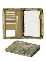 Kosibate Outdoor Padfolio Ring Binder with 80 Sheets of Loose-Leaf Paper Military Memorandum A5 Weatherproof Tactical Notebook