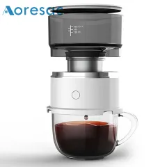 Coffee and Espresso Press Maker Portable Coffee Manual Machine with 50PCS  Coffee Filter Paper for Outdoor Travel Camping Picnic 