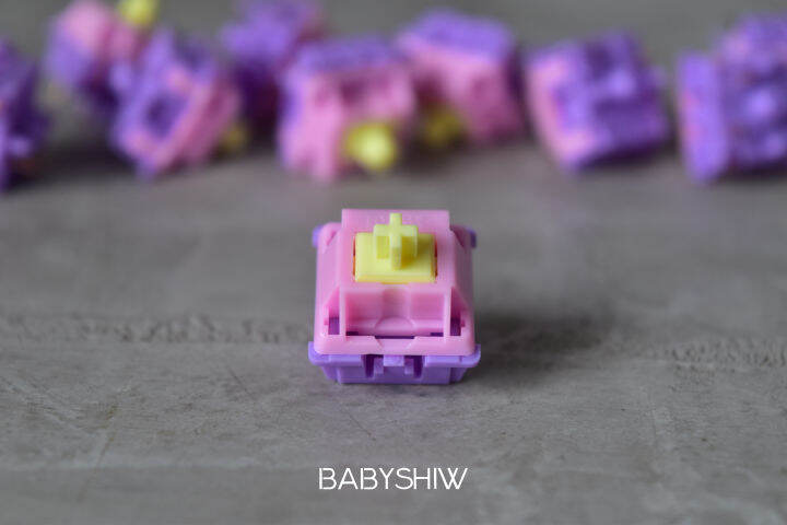 พร้อมส่งในไทย-banana-split-switch-c-equalz-switch-macho-linear-switch-mechanical-keyboard-gold-spring-jwk