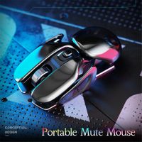 ZZOOI Metal 2.4G Rechargeable Wireless Mute 1600DPI Mouse 6 Buttons for PC Laptop Computer Gaming Office Home Waterproof Mouse PX2