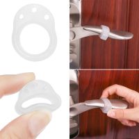 Silicone door stop transparent door handle anti-collision buffer buffer to protect walls and furniture door stop For Kitchen Decorative Door Stops