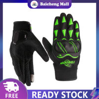 【?Baic?】Motorcycle Riding Gloves Fingertip Touch Screen Design Full Finger Gloves For Men