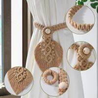 【cw】 Curtain Tieback High Quality Handmade Leaf Home Decor Holdback Hook Holder Cotton Boho Macrame For Living Room Window E7n1