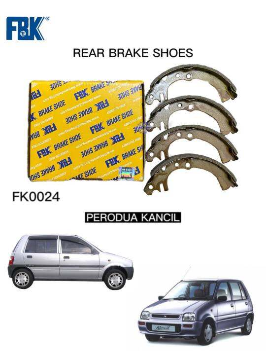 Perodua Kancil Rear Brake Shoe FBK FK0024 Lazada