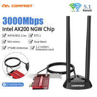 COMFAST 1800/3000Mbps Dual Band Wireless Desktop PCIe For Intel AX180/AX200 Plus Card 802.11ax 2.4G/5Ghz Blueto