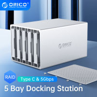 ORICO WS Series 3.5 5 Bay Type C พร้อม RAID HDD Enclosure รองรับ HDD Docking Station 5Gbps USB3.1 Hard Disk Case