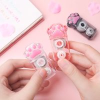 Cat Paw Correction Tape Kawaii Stationery Portable Large Capacity 6m Cinta Adhesiva School Supplies Student Cute Corrector Tape Correction Liquid Pens