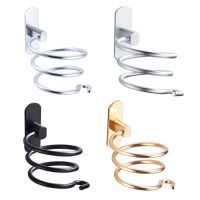 Hair Dryer Holder Wall Mounted Organizer Spiral Stand Holder Rack Aluminum Bathroom Shelf Storage Bathroom Accessory Wall Shelf Adhesives Tape