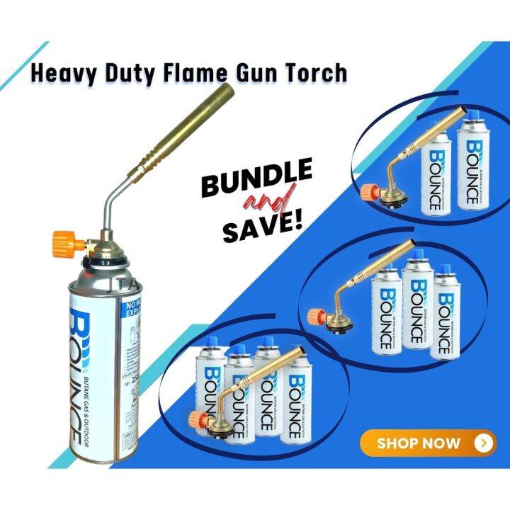 Heavy Duty Flame Gun Torch with Bounce Butane Gas 250g Lazada PH