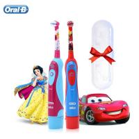 Oral B แปรงสีฟันไฟฟ้าสำหรับเด็ก,ขนแปรงอ่อนสำหรับดูแลช่องปากหัวแปรงเปลี่ยนได้ใช้แบตเตอรี่ AA 2นาที821