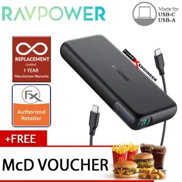 Power Bank USB-C Power Delivery (60 W) RAVPower RP-PB201 20000mAh Black 