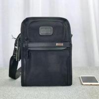 ◎✚ TUMI 2203116 d3 Alpha3 ซีรีส์ กระเป๋าสะพายไหล่เดี่ยวแบบ ballistic nylon พร้อมหนัง