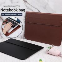 Laptop Sleeve for Air Pro Retina 11 12 13 15 inch PU Leather Envelope Bags with Stand Function Slim Carrying Bag