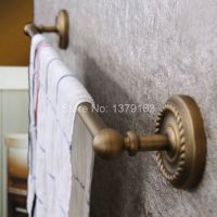 ∈ﺴ✸ Antique Brass Bathroom Accessory Wall Mounted Single Towel Bar Towel Rail Rack Holder Bathroom Fitting aba085