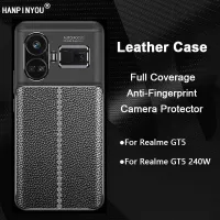 เคส TPU นิ่มหนังหรูหราสำหรับ Realme GT5 GT 5 240W ปกป้องเต็มรูปแบบเคสกันกระแทกตัวปกป้องกล้องถ่ายรูปด้านหลังบางเฉียบ