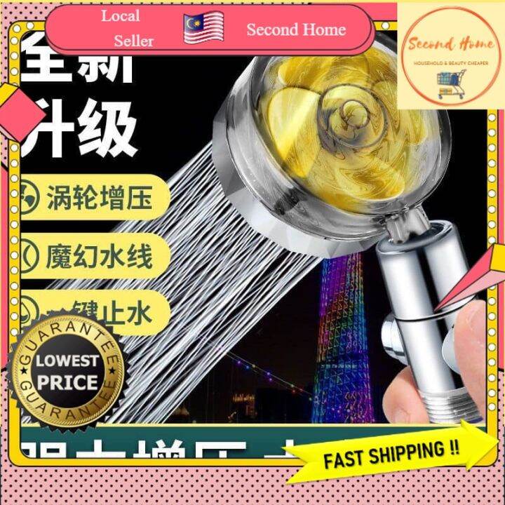 🔥Ready Stock🔥Propeller shower, turbocharged shower nozzle, shower head