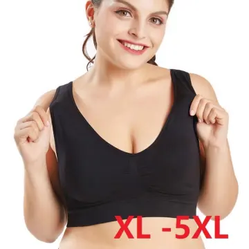 Plus Size Bra Big Size 36-46B WireLESS Bras No Foam Thin Soft Highly Elastic  Especially for Big Size Lady #B010