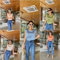 Michelle silky crop topเสื้อเบสิครุ่นใหม่บอกเลยทรงเสริมไหล่สุดปัง ผ้าซิลค์เล่นสีสวยมากใส่สบายไม่ร้อน ดูสวยแพงและไฮมากค่า