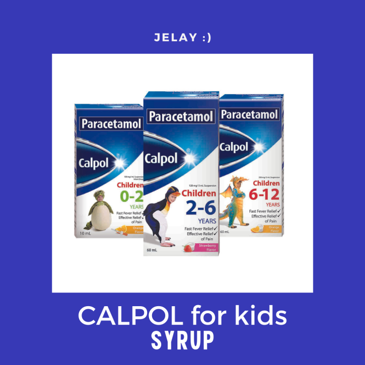 Calpol Plus For Kids 6 - 12 years old Orange Flavor 250 mg / 5 ml 60 ml ...