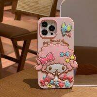 เคสลาย My Melody Friend,เคสโทรศัพท์3มิติสำหรับ iPhone 14 Pro Max 14เคสสำหรับ Apple 13 Pro Max ฝาครอบสำหรับ iPhone 12 Pro Max เคสนิ่มอินเทรนด์น่ารักสนุกไม่ซ้ำใครสำหรับ iPhone 11 Pro Max 11ผ้าคลุม