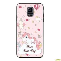 เคส AAC น่ารักสำหรับ Samsung Galaxy Note 4 HMHD ซิลิคอนนุ่มรูปแบบเคสโทรศัพท์เคส TPU