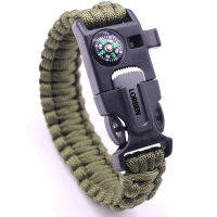 Lorben Survival Tactical สร้อยข้อมือ เส้นทางฉุกเฉิน เข็มทิศ มีด นกหวีด GT6067-DFDAG STORE