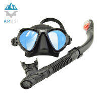 Professional Full-Dry Snorkel และหน้ากากพับได้ชุด Breath Tube น้ำหนักเบาสำหรับดำน้ำดำน้ำดูปะการังว่ายน้ำเคลือบ Goggles