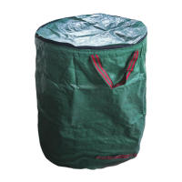 Container Collecting Grass Yard Garden Waste Bag With Lid Large Capacity Trash Can Portable Multi Purpose Lawn Reusable Foldable