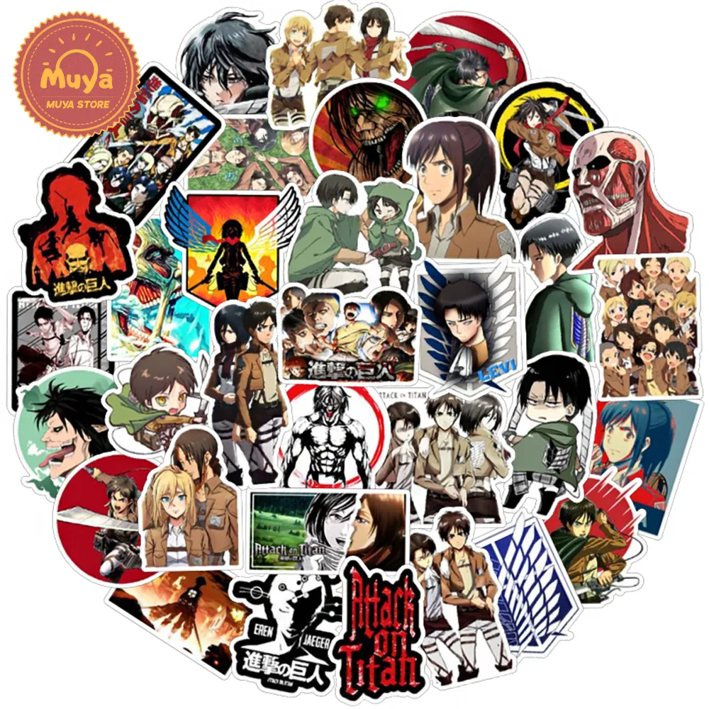 MUYA 50pcs Attack on Titan Stickers for Kids Japan Anime Stickers  Waterproof Cartoon Stickers | Lazada PH