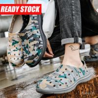 2023 Ready Stock Summer Wading Sports Sandals Men Plus Size 39-46 Outdoor Light Anti Slip Camouflage Beach Sandal 2022 EXOL