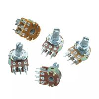 Potentiometer 2ชั้น 6ขา B1K 2k B5K B10K B20K B50K B100K B500K   A 1 K 5 K 10 K 20 K 50 K 100 K 500 K gi