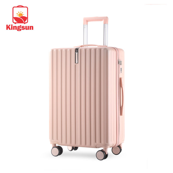 กระเป๋าเดินทาง-kingsun-20-26นิ้ว-ผลิตจากวัสดุabs-pc-ล้อคู่360องศา-กระเป๋าเดินทางล้อลาก