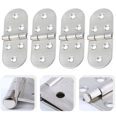 4 Pcs Flap Hinge Fold Desk Furniture Clamshell Hinged Cabinet Sewing Machine Table Stainless Steel Butler Tray
